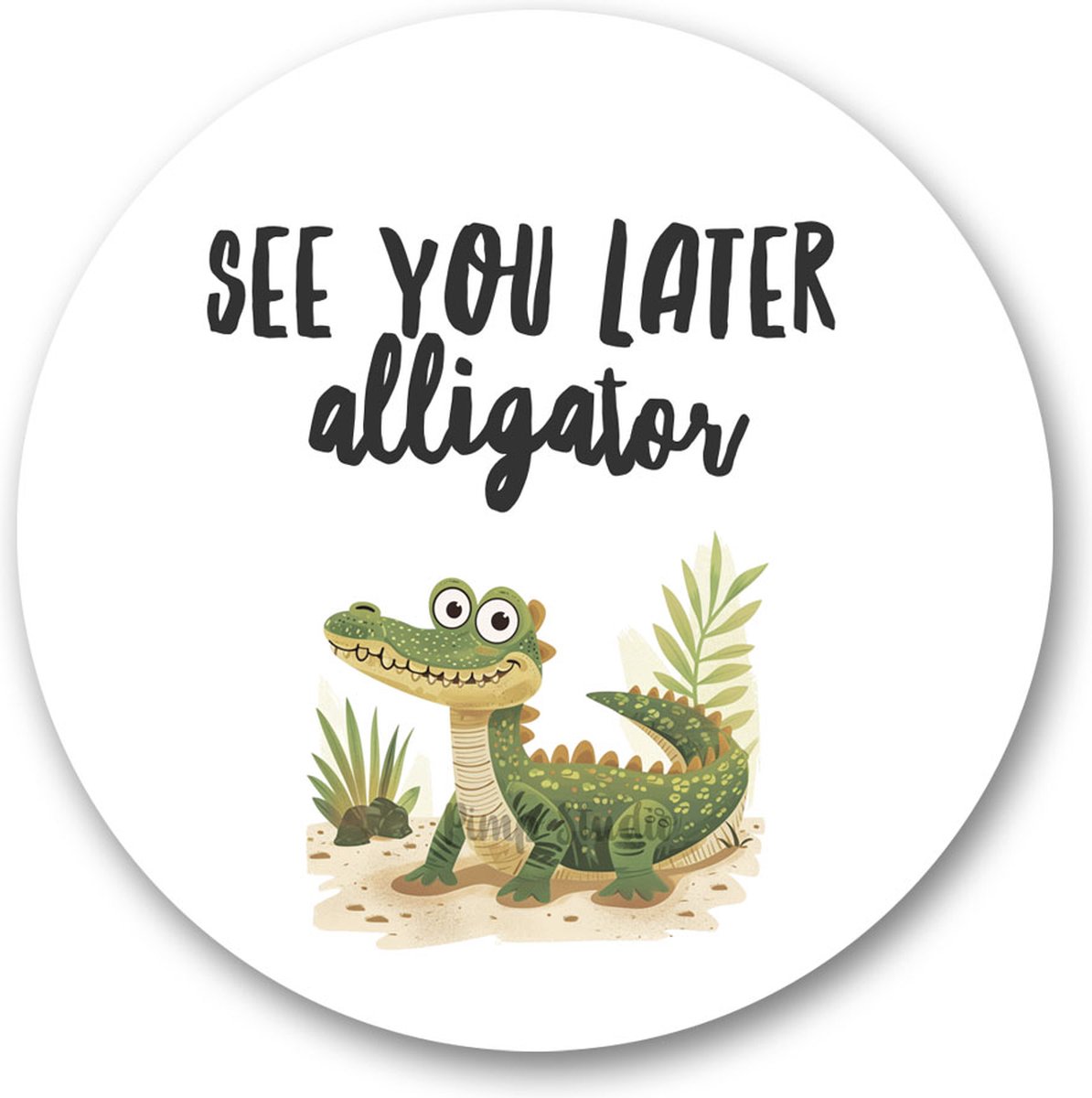 Traktatiestickers - school - See you later alligator - Sluitsticker | Kinder Traktatie - Traktatiestickers Pimp Studio